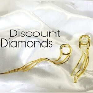 Copied - Gold Tassel Dangle Stud Earrings 14K Gold on 925 Sterling Silver